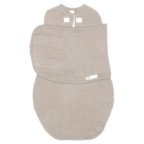 embé 2-Way Starter Baby Swaddle, 6-14 lbs, Newborn Swaddle Sack 0-3 Months, Zip Swaddle 0-3 Months Baby Swaddles Wrap, Hip Healthy, Infant Swaddle - Chai