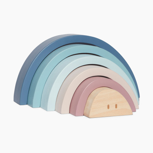 MORI Wooden Rainbow Stacker - Rainbow, one size