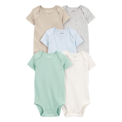 Baby 5-Pack Short-Sleeve Bodysuits - Carter's | Carter's