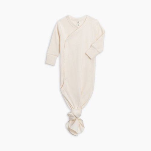 Colored Organics Wrap Gown - Ivory, Nb