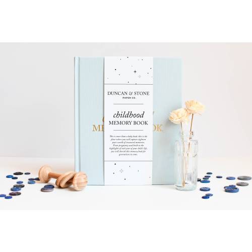 Childhood Memory Book: Birth through 18 Keepsake Journal | Baby Shower Gift for New Mom