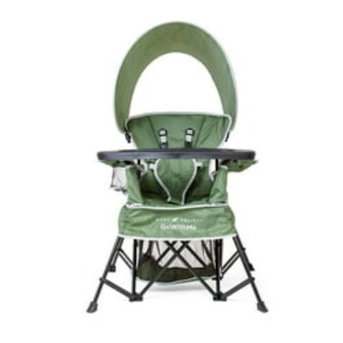 Baby Delight Go with Me Jubilee Deluxe Portable Infant Chair, Removable Canopy, Gray