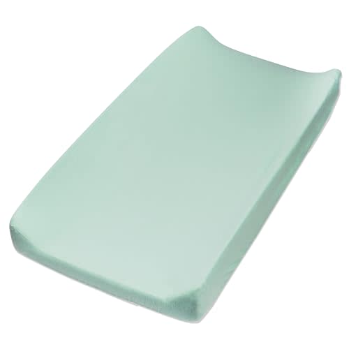HonestBaby Organic Cotton Changing Pad Cover, Sage, One Size