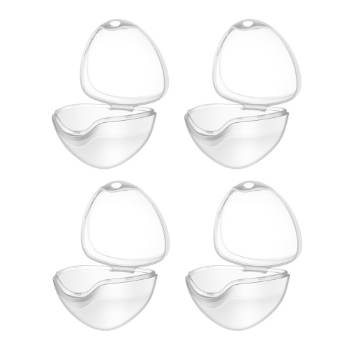 4PCS Portable Transparent Pacifier Storage Box Clip Container Baby Infant Toddler Pacifier Case
