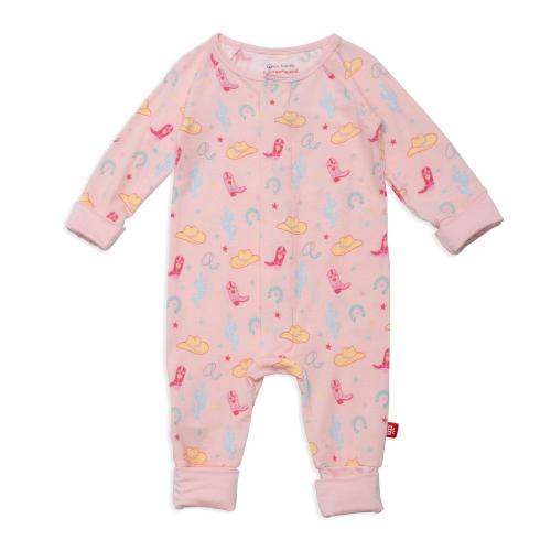 pink not my first rodeo modal magnetic grow with me convertible coverall