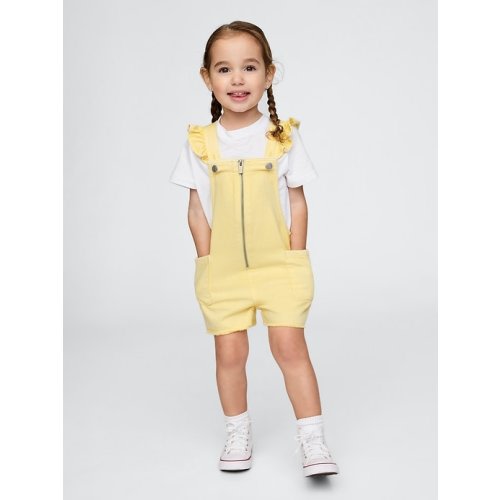 Baby & Toddler UltraSoft Ruffle Denim Shortalls