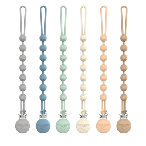 Cuddle Campus Pacifier Clip- Pack of 6