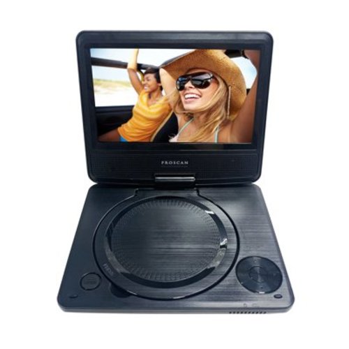 Proscan Elite, 7-Inch Portable Swivel Screen DVD Player, Black, PEDVD7060