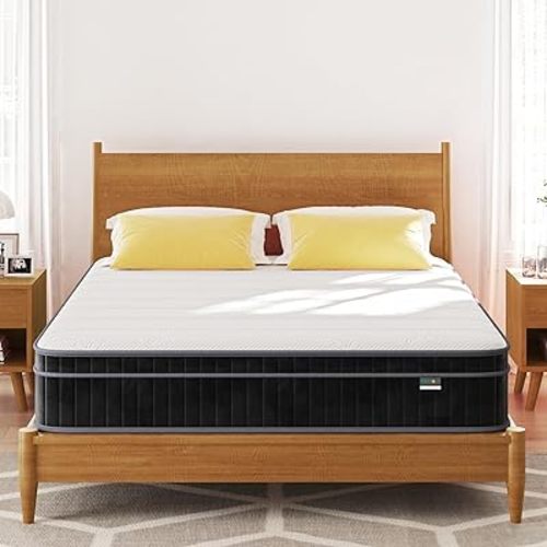 Firm Full Mattress, 12 inch Cooling-Gel Memory Foam and Pocket Spring Hybrid Mattress, CertiPUR-US Certified, Full Size