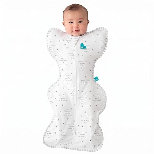 Love to Dream Swaddle, Baby Sleep Sack, Swaddle Up Self-Soothing Swaddles for Newborns, Get Longer Sleeps, Secure Fit Helps Calm Startle Reflex, Lite 0.2 TOG, You are My White, 8-13lbs.