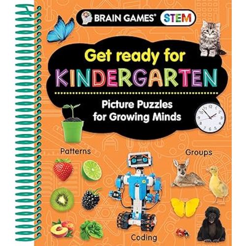 Brain Games STEM - Get Ready for Kindergarten: Picture Puzzles for Growing Minds (Workbook)