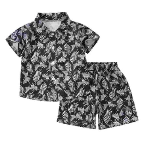 SWSTBBY Boys Sets Clothes,Summer Outfits Sets for Kids,Shirts for Kids Short Sleeve Graphic Solid Thin Shirt Casual for 1-8 Years Boy Children's Short Sleeved Shirt Pants