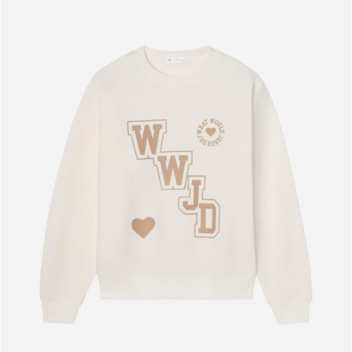 WWJD Varsity Unisex Crewneck | Elevated Faith