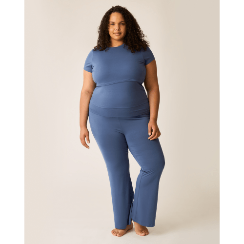 The Sunday Maternity & Nursing Pajama Set | Slate Blue - Kindred Bravely