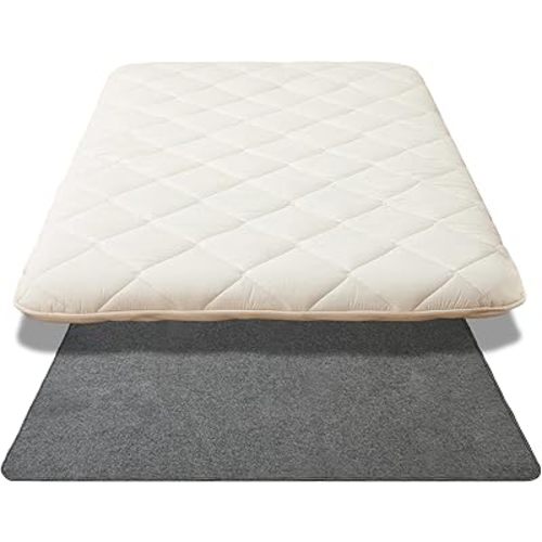 Dr.Futon Japanese Floor Futon Mattress Traditional Cotton Shikibuton Foldable Roll Up Bed Twin
