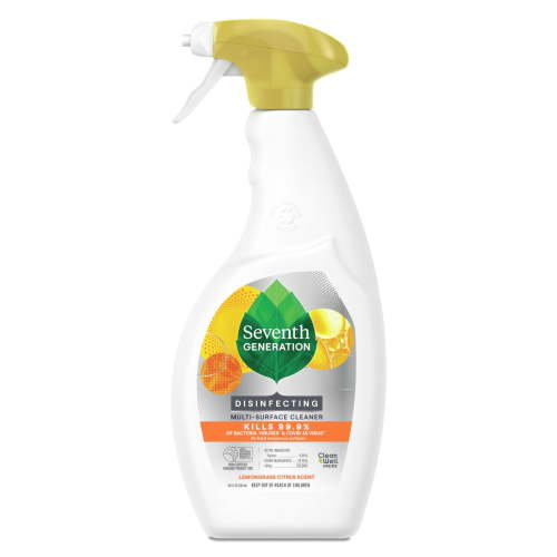 Seventh Generation Disinfectant Spray All Purpose Cleaner Lemongrass Citrus, 26 oz