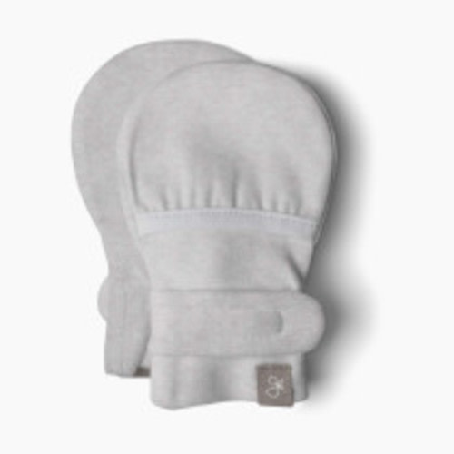 goumikids Viscose Made from Bamboo Organic Cotton Stay-On Baby Mitts Preemie Storm Gray