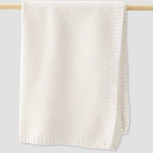 Little Planet By Carter's Cream Sweater Knit Blanket - Gray