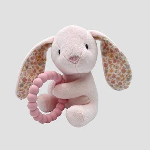 Carter's Bunny Rattle & Silicone Teether Toy