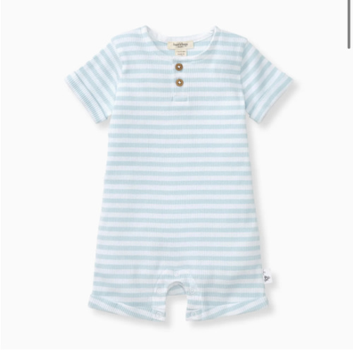 Rib Stripe Organic Cotton Baby Romper – Burt's Bees Baby