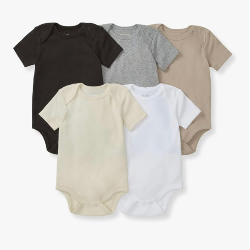 Burt's Bees Baby Unisex Baby Bodysuits, 5-pack Short & Long Sleeve One-pieces, 100% Organic Cotton Bodysuit