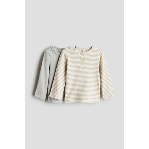 2-PACK COTTON HENLEY SHIRTS
