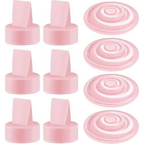 Maymom Pump Parts Compatible with Spectra S1 Spectra S2 Spectra Incl Duckbill Valve Replace Spectra Duckbill Valve Spectra S2 Replacement Parts Not Original Spectra Pump Parts (10 Piece Pink)