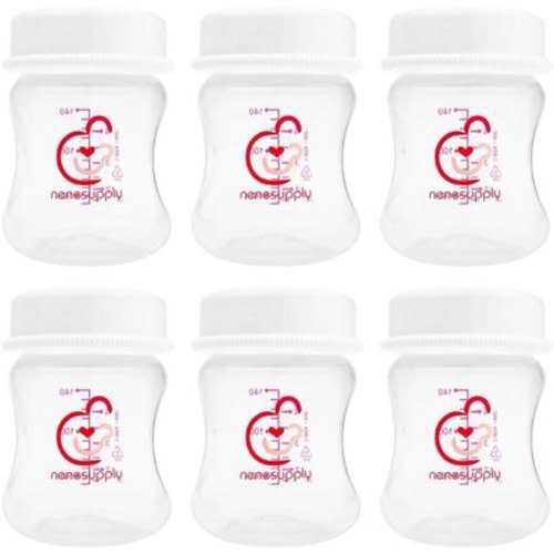 Nenesupply Wide Mouth Breastmilk Collection Storage Bottles Compatible with Spectra Pump Parts Replace Spectra Bottle or Avent Bottle Compatible with Spectra S1 Spectra S2 Avent Breast Pump