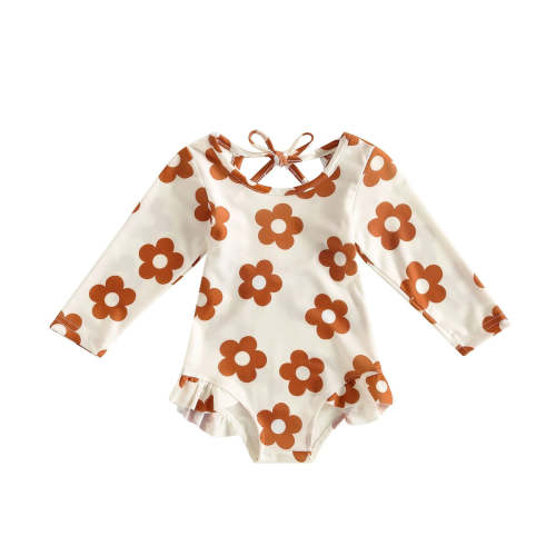 3-6M Long Sleeve Keyhole Ruffles Swimsuit – The Ollie Bee