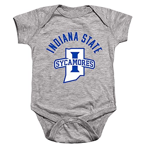Indiana State University Official Ones Color Sycamores Logo Unisex Infant Snap Suit for Baby