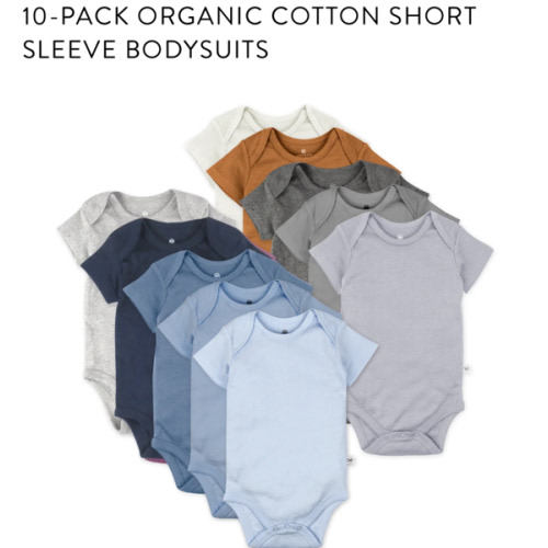 10-Pack Organic Cotton Short Sleeve Bodysuits | Honest Baby Clothing