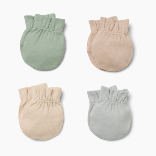 Small Story 4 Pack Mittens - Neutrals, 0-6 M