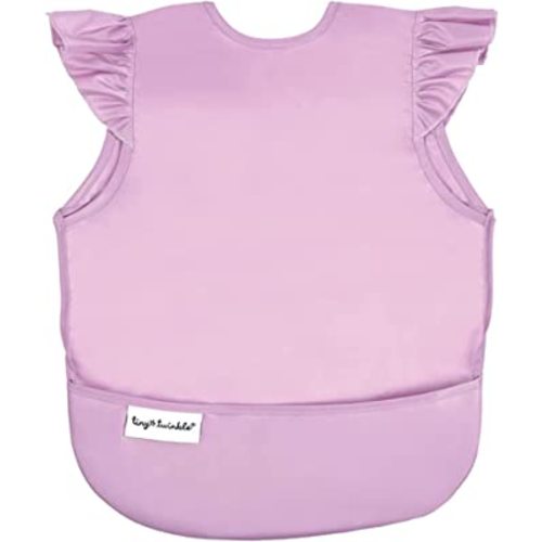 Tiny Twinkle Mess Proof Baby Bib - Waterproof Toddler and Baby Apron Bib - Machine Washable - PFAS and BPA Free