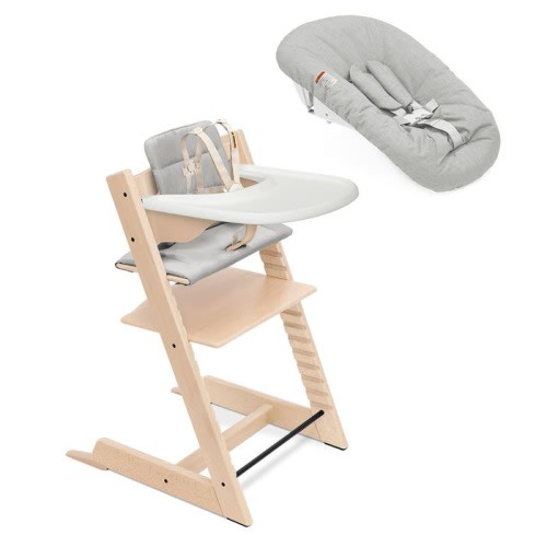 Tripp Trapp® High Chair² and Cushion with Stokke® Tray and Newborn Set