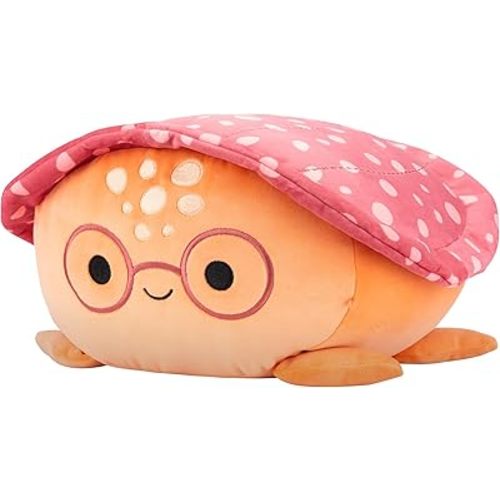 Squishmallows Original 12in Caine The Orange Leatherback Turtle with Glasses – Official Jazwares Plush (Medium-Sized)
