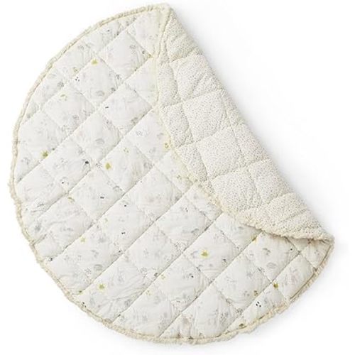 Pehr Baby Play Mat, Magical Forest | Ultra-Soft Quilted 100% Cotton Exterior with Plush Polyester Fiberfill | for Tummy & Play Time | 40” Diameter