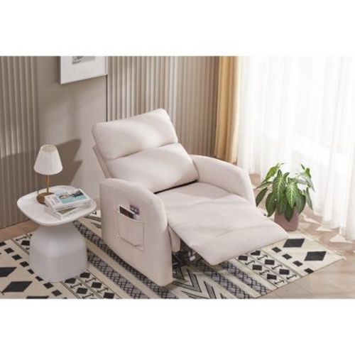 Small Recliner Chair for Adults,Power Recliner,Adjustable Modern Reclining Chair with Footrest for Living Room,Medium