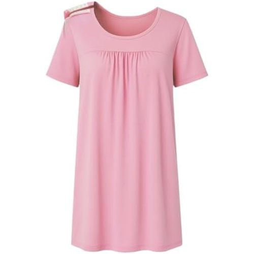 Hospital Gowns for Women Collar with Velcro Easy to Put On and Take Off Post Surgery Clothing Comfortably Nightgown