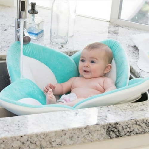 Baby Bath Pad for Bathtub Sink Flower Mat Tub Petal Soft Supports Lounger Seat