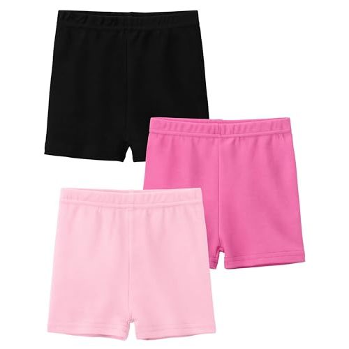 YERIOK 3 Pack Cotton Baby Girls Shorts Toddler Biker Bike Cartwheel Under Shorts for Baby Girl Clothes