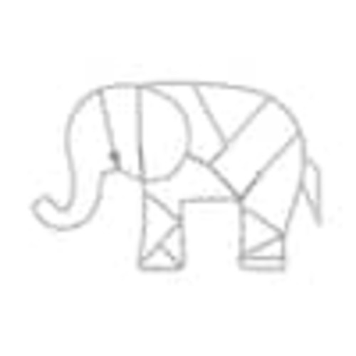 NoJo Elephant Shaped Wire and Grey Finish Nursery Wall Decor 3099961P