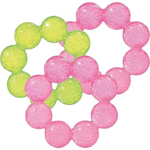 Infantino 3-Pack Water Teethers - 2 Pink + 1 Lime Set