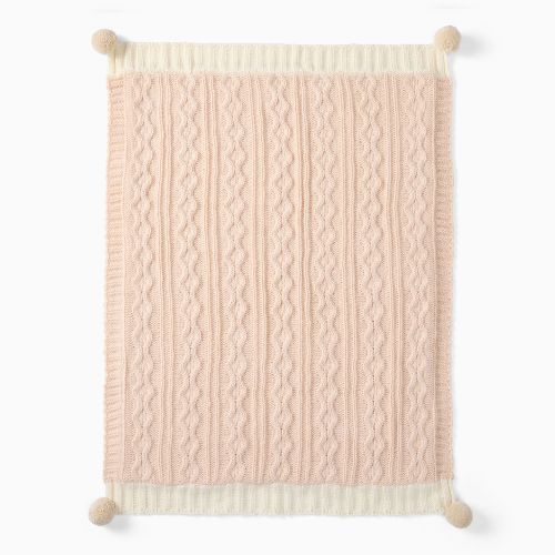 Cozy Cable Knit Baby Blanket