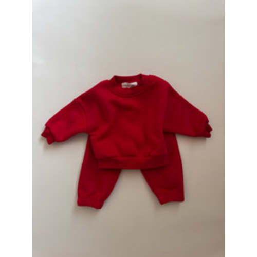 Warm Tracksuit - Red – Purely Little