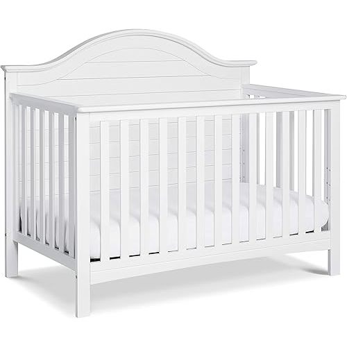 Carter's by DaVinci Nolan 4-in-1 Convertible Crib in White, Greenguard Gold Certified, 1 Count (Pack of 1)