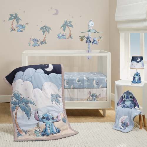 Disney Stitch Blue Soft Fleece Appliqued Baby Blanket – Lambs & Ivy