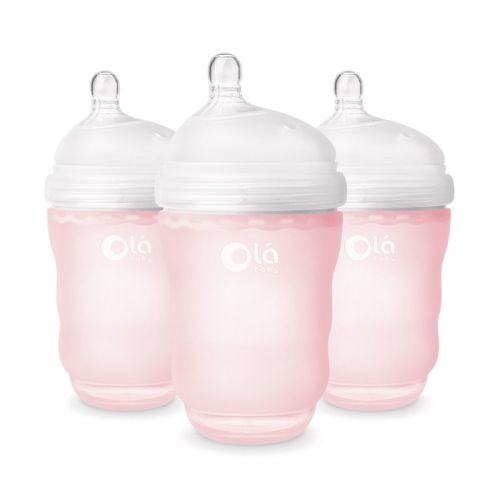 Olababy Gentle Bottle - Rose 8oz (3pk)