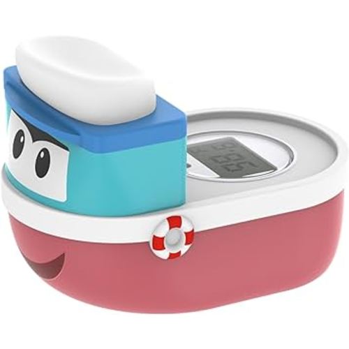 Baby Bath Thermometer for Newborn | Digital Bath Water Temperature Sensor | Infants Bathtub Thermometer with Visual Alarm | Kids Bathing Floating Toy