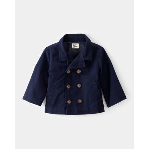 Baby Twill 100% Cotton Button-Down Jacket - Navy - OshKosh | Carter's