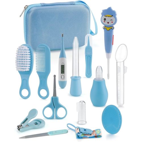 Baby Healthcare and Grooming Kit 15 in 1 (Blue)